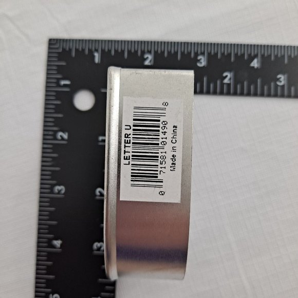 U Shape Letter Rainbow Cookie Cutter Metal - Picture 3 of 4